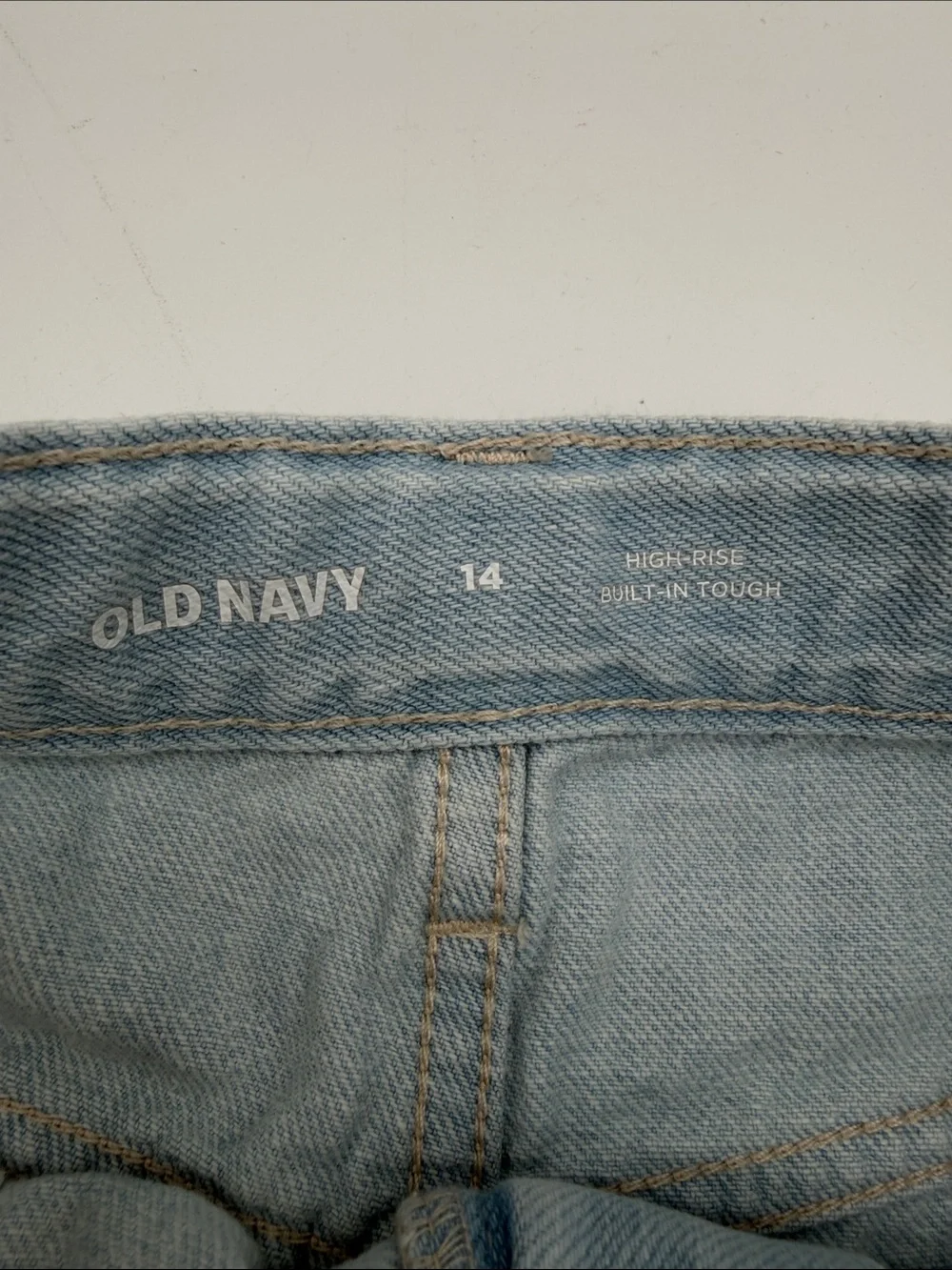 Old Navy Light Blue Denim Shorts with Frayed Hem